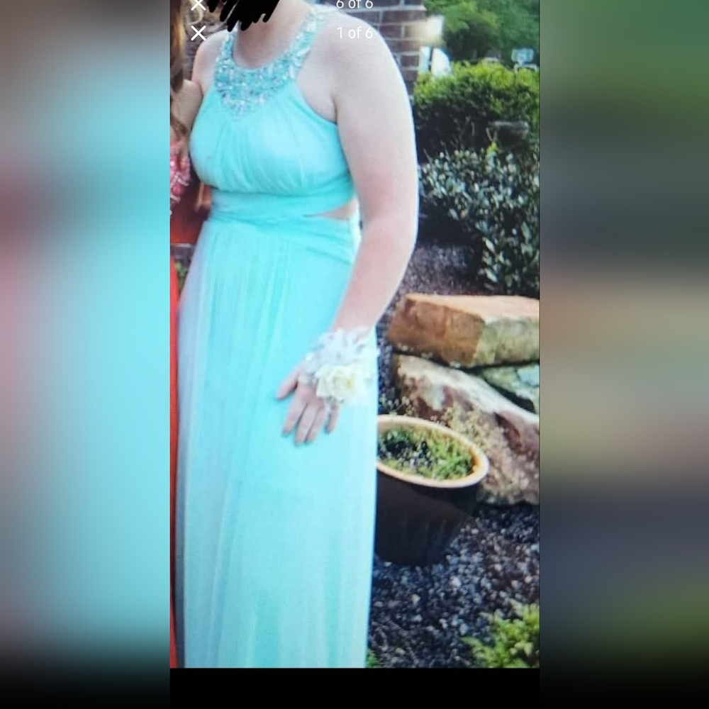 Elegant Light Blue Gown